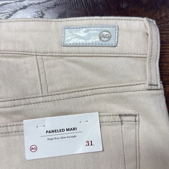 AG Jeans Paneled Mari High-rise Slim Straight Women’s Size 31 - Picture 5 of 6